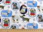 Preview: Patchworkstoff mit Hunden und Zicklein von Timeless Treasures Detailansicht mit Maß